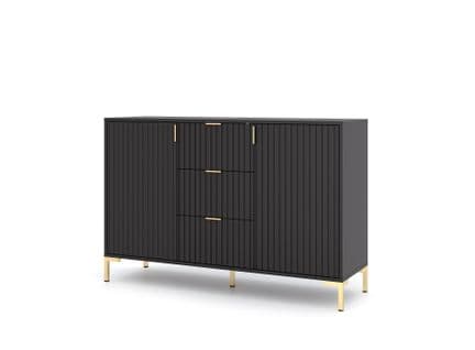 Buffet Flinn 130x40x86 Cm Noir