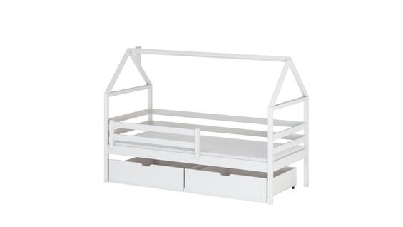 Lit Cabane Aron 90x190 Cm Blanc