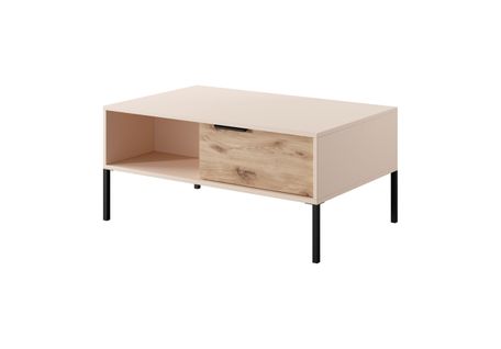 Table Basse Rave 97x60x45 Cm Beige