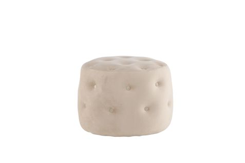 Pouf Benjamin 55x55x44 Cm Blanc