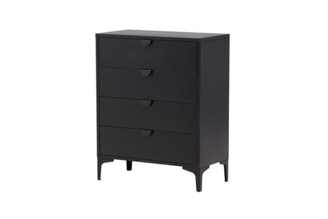 Commode Piring 78x40x117 Cm Noir