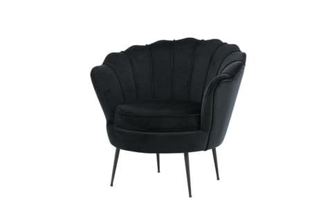 Fauteuil Calais 77x83x76 Cm Noir