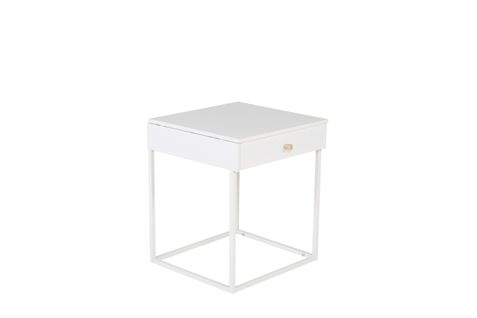 Table De Chevet Bakal 41x43x50 Cm Blanc