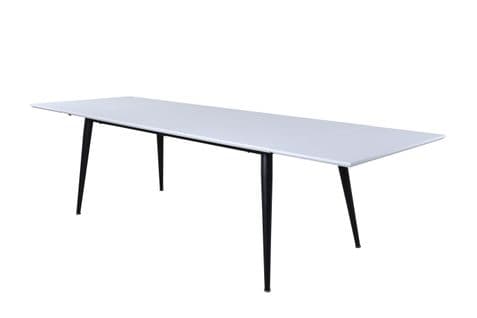 Table À Manger Jimmy 90x195x76 Cm Blanc