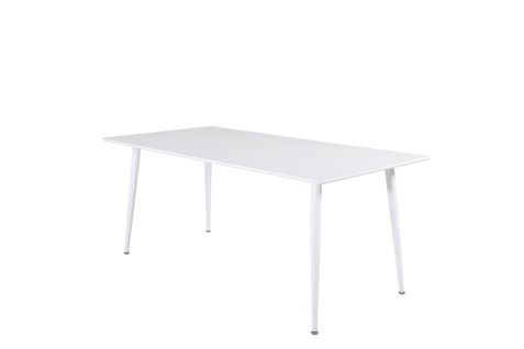 Table À Manger Polar 90x180x75 Cm Blanc