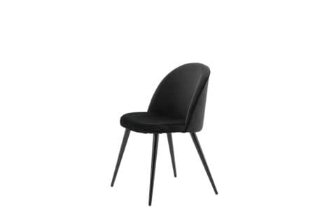 Chaise Velvet 50x57x77 Cm Noir