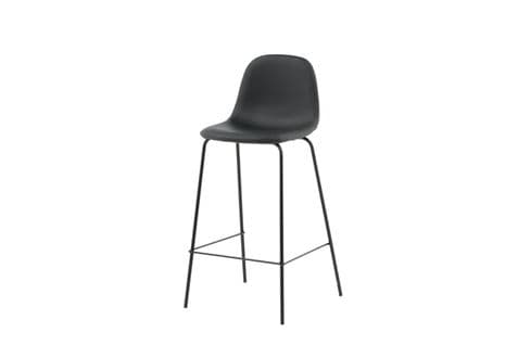 Tabouret De Bar Pole 42x43x105 Cm Noir