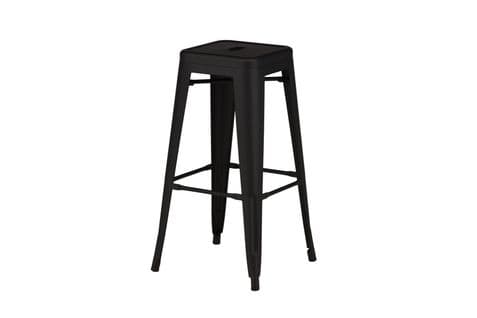 Tabouret De Bar Tempe 43x43x76 Cm Noir