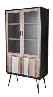 Vitrine Adesso 100x45x195 Cm Beige