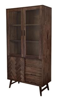 Vitrine Ashton 100x45x195 Cm Brun