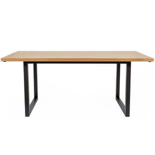 Table De Repas Design "camden" 180cm Chêne et Noir