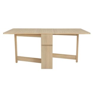 Table Console Pliante "kungla" 170cm Chêne