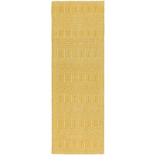 Tapis De Couloir En Coton - Jaune