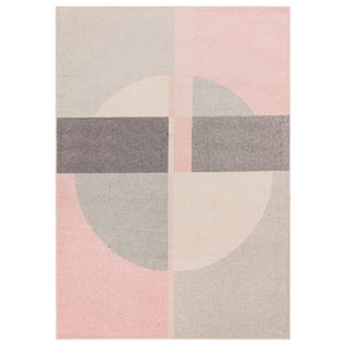 Tapis Bibo En Polypropylène - Rose - 160x230 Cm