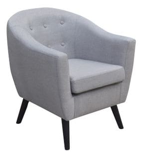 Fauteuil ARISTO tissu gris clair