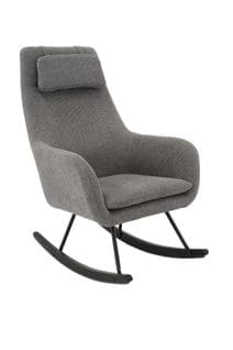 Fauteuil à bascule MOON II tissu gris