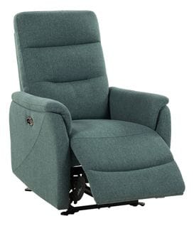 Fauteuil relax TRACY tissu vert