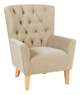 Fauteuil fixe ARTHURO tissu beige