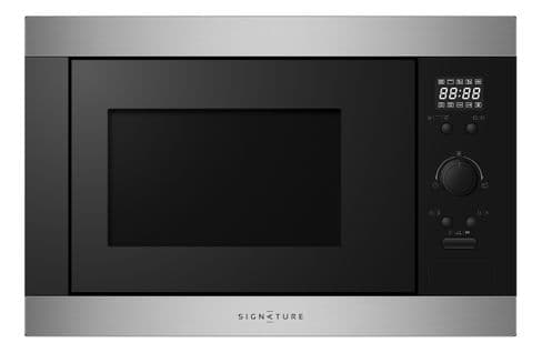 Four micro-ondes encastrable SIGNATURE SMO250IX/3 Noir/inox