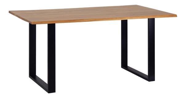 Table de séjour L.160 x l.90cm VATIRA acacia et noir