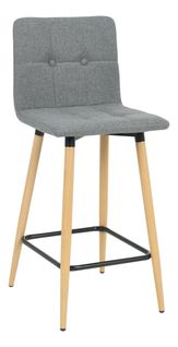 Tabouret de bar Hauteur 63 cm MEVIK Gris foncé