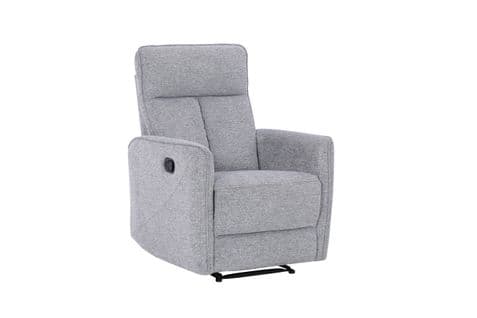 Fauteuil relax manuel JOY tissu gris