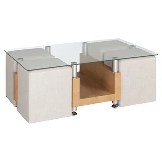 Table basse avec pouf  VECTRA