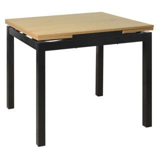 Table BABETTE Imitation chêne / Noir