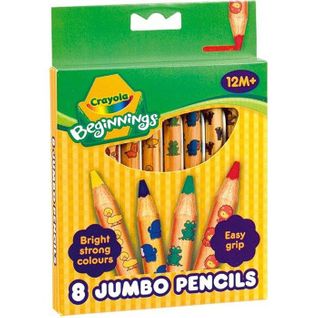 8 Maxi Crayons De Couleur