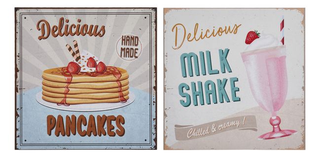 Plaque deco 20x20 MILKCAKES Multicolore