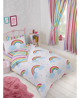 Parure De Lit Reversible Arc En Ciel 120*150