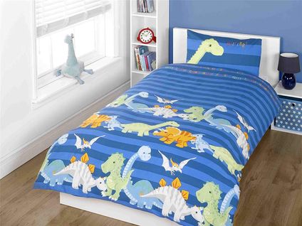 Parure De Lit Dinosaures Pour Lit 70x140 Cm