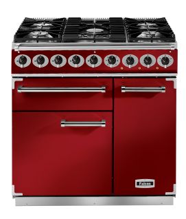 Piano de cuisson FALCON F900DXDFRD/NM mixte rouge