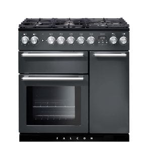 Piano de cuisson FALCON NEX90DFSL/C mixte 90 gris