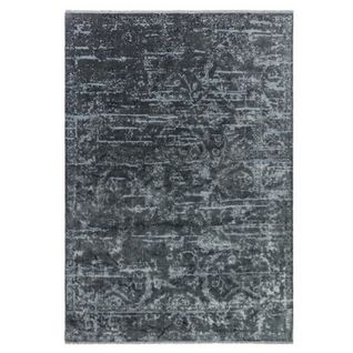 Tapis Moderne Raya En Polyester - Gris Anthracite - 160x230 Cm