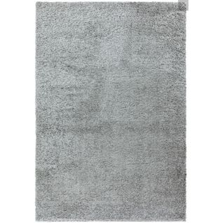 Tapis Shaggy Python En Polyester - Argent - 200x290 Cm