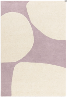 Tapis De Salon Moderne En Laine Cobble En Laine - Rose - 120x170 Cm