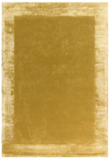 Tapis Moderne En Laine Fait Main Tosca En Laine - Jaune - 80x150 Cm