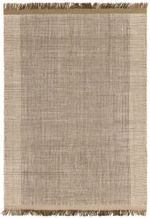 Tapis Moderne En Laine Tissé Main Elysium En Laine - Beige - 160x230 Cm