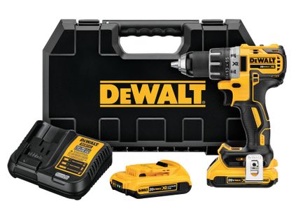 Perceuse-visseuse 18v Brushless + Batteries 2ah + Chargeur + Coffret Tstak - Dewalt - Dcd791d2-qw