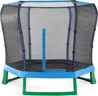 Trampoline - 210 Cm - Bleu Avec Filet