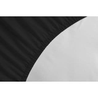 Drap Housse Uni 100% Coton - Bonnet 25cm - Noir - 90x190 Cm