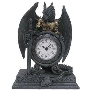 Horloge Dragon En Armure 20 Cm