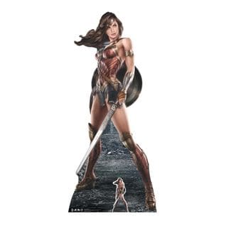 Figurine En Carton Wonder Woman Avec Épée Et Bouclier - Haut 184 Cm