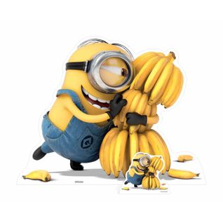 Figurine En Carton Minion Bananas H 100 Cm