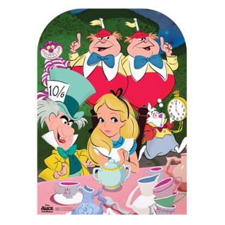 Figurine En Carton Passe Tete Tea Party Alice Au Pays Des Merveilles H 131 Cm