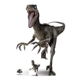 Figurine En Carton Raptor Dinosaure Jurassic World Hauteur 135 Cm
