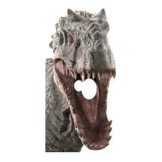 Figurine En Carton Passe Tete Gueule Indominus Rex Jurassic World Hauteur 189 Cm