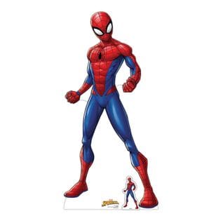 Figurine En Carton  Spider Man Spiderverse Comics Disney H 179 Cm
