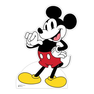 Figurine En Carton Disney Mickey Mouse Au Grand Sourire Hauteur 95 Cm